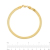 Thumbnail Image 1 of 4.0mm Herringbone Chain Bracelet in Solid 14K Gold - 7"