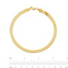 Thumbnail Image 2 of 4.0mm Herringbone Chain Bracelet in Solid 14K Gold - 7"