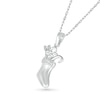 Thumbnail Image 1 of Diamond Accent Stocking with Gifts Pendant in Sterling Silver