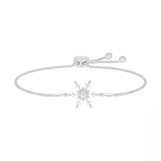 Diamond Accent Unicorn Bracelet in Sterling Silver with 14K Gold