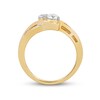 Thumbnail Image 2 of 0.75 CT. T.W. Diamond Two Stone Bypass Shank Engagement Ring in 10K Gold