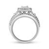 Thumbnail Image 2 of 1.50 CT. T.W. Quad Princess-Cut Diamond Three Piece Bridal Set in 10K White Gold