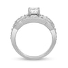 Thumbnail Image 2 of 1.25 CT. T.W. Princess-Cut Diamond Twist Shank Bridal Set in 14K White Gold