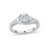 Thumbnail Image 0 of 0.95 CT. T.W. Diamond Past Present Future® Bypass Ring in 14K White Gold