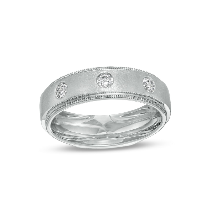 Men's 0.33 CT. T.W. Diamond Three Stone Wedding Band in 10K Gold|Peoples Jewellers