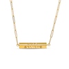 Thumbnail Image 1 of Cut-Out Message Rotating Three-Dimensional Bar Necklace in 10K Gold