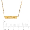 Thumbnail Image 5 of Cut-Out Message Rotating Three-Dimensional Bar Necklace in 10K Gold