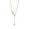 6.0mm Lab-Created Ruby Solitaire Adjustable Bracelet in 10K Gold - 7.5"