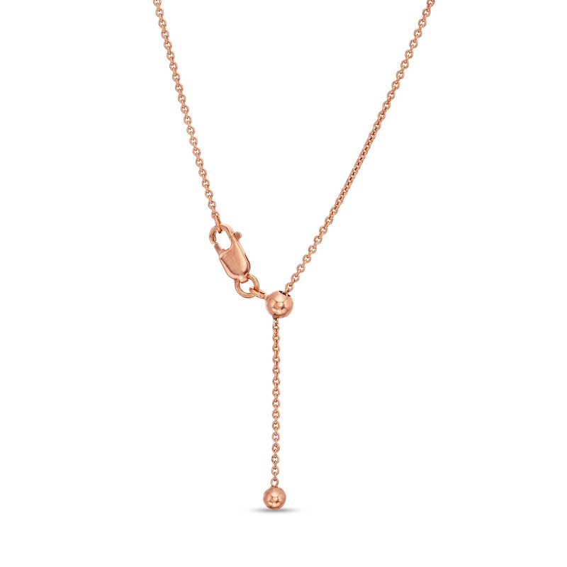 Main Image 3 of 7.0mm Heart-Shaped Rhodolite Garnet Solitaire Adjustable Bracelet in 10K Rose Gold - 7.5"
