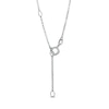 7.0mm Cushion-Cut Amethyst Solitaire Rope-Textured Frame Drop Pendant in Sterling Silver and 10K Gold