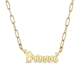 Diamond Accent Name Necklace (1 Line)
