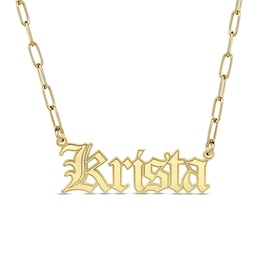 Gothic-Style Name Necklace (1 Line)