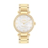 Thumbnail Image 1 of Ladies' Coach Cary Crystal Accent Gold-Tone Watch with Mother-of-Pearl Dial (Model: 14503832)