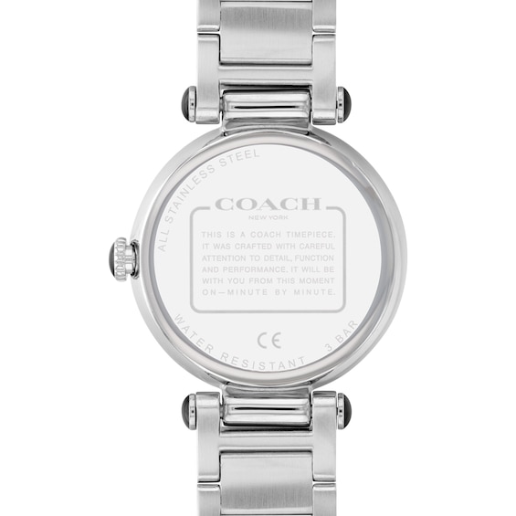 Ladies' Coach Cary Crystal Accent Watch with Silver-Tone Dial (Model: 14503834)