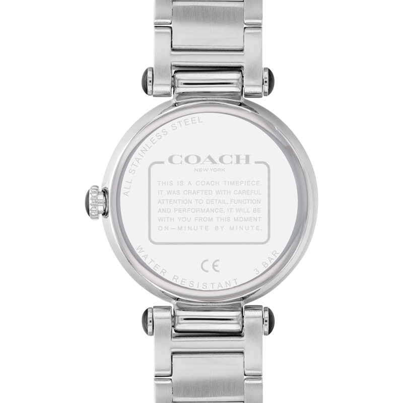 Main Image 3 of Ladies' Coach Cary Crystal Accent Watch with Silver-Tone Dial (Model: 14503834)