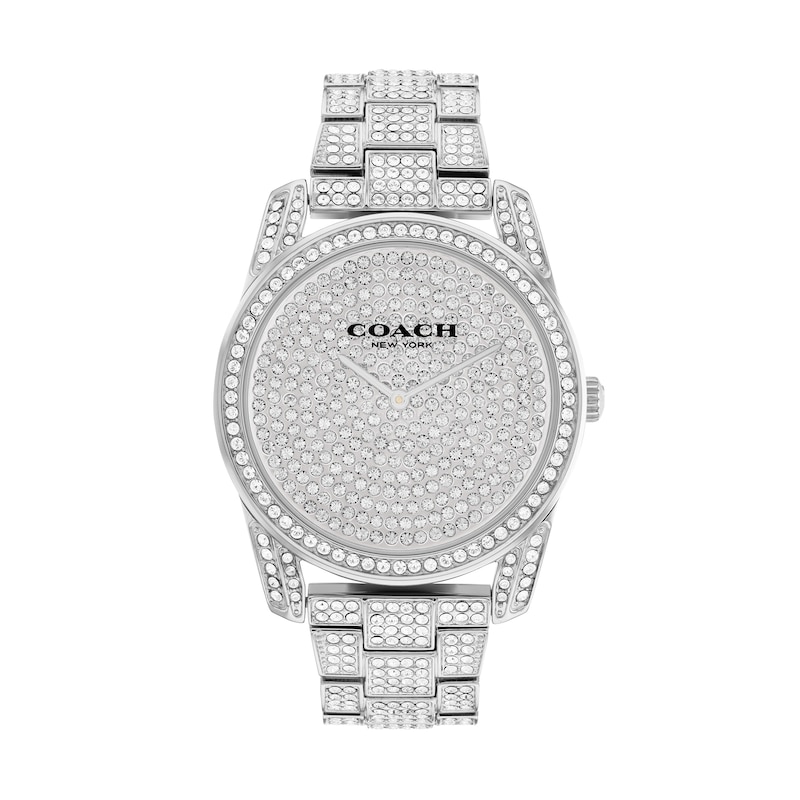 Ladies' Coach Preston Crystal Accent Watch with Silver-Tone Dial (Model: 14503856)|Peoples Jewellers