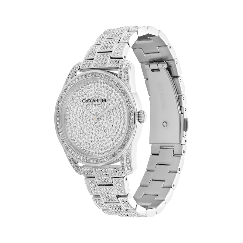 Ladies' Coach Preston Crystal Accent Watch with Silver-Tone Dial (Model: 14503856)
