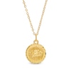Thumbnail Image 1 of Diamond-Cut Evil Eye Disc Pendant in 10K Gold