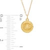 Thumbnail Image 2 of Diamond-Cut Evil Eye Disc Pendant in 10K Gold