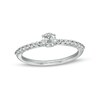 Thumbnail Image 1 of 0.45 CT. T.W. Diamond Cascade Shank Engagement Ring in 14K White Gold (I/I2)
