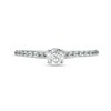 Thumbnail Image 4 of 0.45 CT. T.W. Diamond Cascade Shank Engagement Ring in 14K White Gold (I/I2)