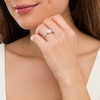 Thumbnail Image 1 of 1.30 CT. T.W. Oval Diamond Ornate Frame Vintage-Style Engagement Ring in 14K White Gold (I/I1)