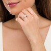 Thumbnail Image 2 of 1.30 CT. T.W. Oval Diamond Ornate Frame Vintage-Style Engagement Ring in 14K White Gold (I/I1)