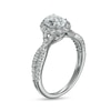 Thumbnail Image 2 of 1.30 CT. T.W. Oval Diamond Ornate Frame Vintage-Style Engagement Ring in 14K White Gold (I/I1)