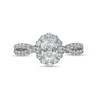 Thumbnail Image 4 of 1.30 CT. T.W. Oval Diamond Ornate Frame Vintage-Style Engagement Ring in 14K White Gold (I/I1)
