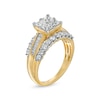 Thumbnail Image 3 of 1.95 CT. T.W. Quad Princess-Cut Diamond Engagement Ring in 14K Gold