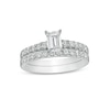 Thumbnail Image 0 of 1.00 CT. T.W. Certified Canadian Emerald-Cut Diamond Bridal Set in 14K White Gold (I/I1)