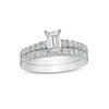 Thumbnail Image 0 of 1.00 CT. T.W. Certified Canadian Emerald-Cut Diamond Bridal Set in 14K White Gold (I/I1)