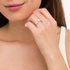 Thumbnail Image 1 of 1.00 CT. T.W. Certified Canadian Emerald-Cut Diamond Bridal Set in 14K White Gold (I/I1)