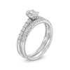 1.00 CT. T.W. Certified Canadian Oval Diamond Bridal Set in 14K White Gold (I/I1)