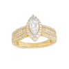 Thumbnail Image 1 of 0.95 CT. T.W. Marquise Diamond Frame Triple Row Engagement Ring in 14K Gold (I/I2)