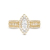 Thumbnail Image 3 of 0.95 CT. T.W. Marquise Diamond Frame Triple Row Engagement Ring in 14K Gold (I/I2)