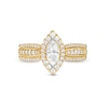 Thumbnail Image 4 of 0.95 CT. T.W. Marquise Diamond Frame Triple Row Engagement Ring in 14K Gold (I/I2)