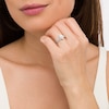 Thumbnail Image 2 of 0.58 CT. T.W. Marquise Diamond Double Frame Twist Shank Bridal Set in 10K White Gold (I/I2)