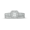 Thumbnail Image 3 of 0.45 CT. T.W. Princess-Cut Diamond Frame Three Piece Bridal Set in 10K White Gold (J/I3)