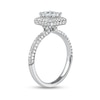 Thumbnail Image 1 of 1.50 CT. T.W. Princess-Cut Diamond Triple Frame Engagement Ring in Platinum (I/SI2)