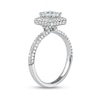 Thumbnail Image 2 of 1.50 CT. T.W. Princess-Cut Diamond Triple Frame Engagement Ring in Platinum (I/SI2)