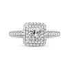 Thumbnail Image 2 of 1.50 CT. T.W. Princess-Cut Diamond Triple Frame Engagement Ring in Platinum (I/SI2)