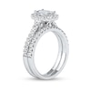 Thumbnail Image 2 of 1.75 CT. T.W. Emerald-Cut Diamond Frame Bridal Set in Platinum (I/SI2)
