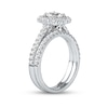 Thumbnail Image 2 of 1.75 CT. T.W. Diamond Scallop Cushion Frame Bridal Set in Platinum (I/SI2)
