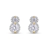 Thumbnail Image 3 of 1.00 CT. T.W. Diamond Frame Double Drop Earrings in 10K Gold