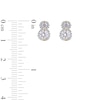 Thumbnail Image 4 of 1.00 CT. T.W. Diamond Frame Double Drop Earrings in 10K Gold