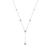 Thumbnail Image 0 of 1.00 CT. T.W. Diamond Frame Station "Y" Necklace in 10K White Gold - 18.25"