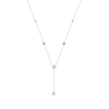 1.00 CT. T.W. Diamond Frame Station "Y" Necklace in 10K Gold