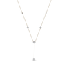 Thumbnail Image 1 of 1.00 CT. T.W. Diamond Frame Station "Y" Necklace in 10K Gold - 18.25"
