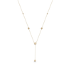 Thumbnail Image 2 of 1.00 CT. T.W. Diamond Frame Station "Y" Necklace in 10K Gold - 18.25"